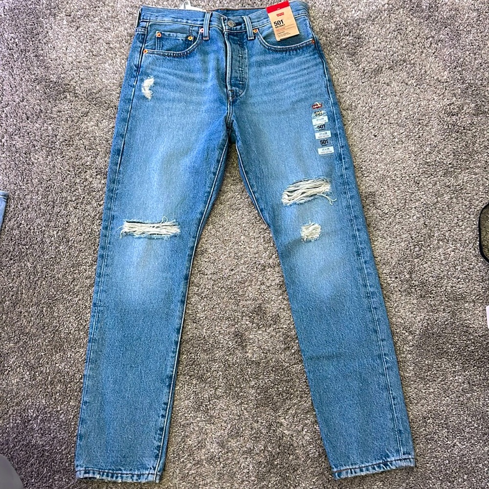 501 skinny- high rise, 27x28